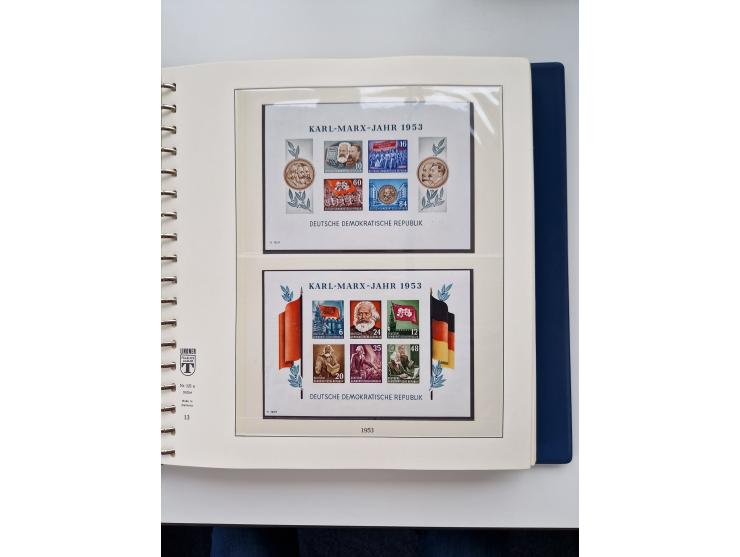 1945/87, vorwiegend postfrische bzw. gestempelte Sammlung, dabei Bund und Berlin doppelt, bis auf wenige jeweils komplett, au