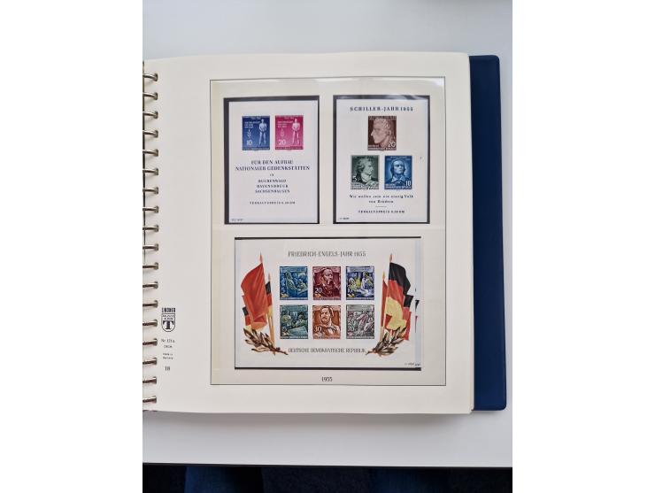 1945/87, vorwiegend postfrische bzw. gestempelte Sammlung, dabei Bund und Berlin doppelt, bis auf wenige jeweils komplett, au