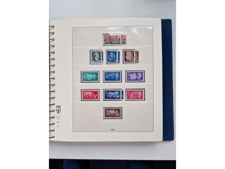 1945/87, vorwiegend postfrische bzw. gestempelte Sammlung, dabei Bund und Berlin doppelt, bis auf wenige jeweils komplett, au