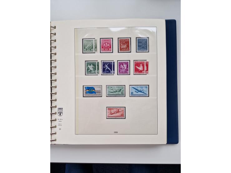 1945/87, vorwiegend postfrische bzw. gestempelte Sammlung, dabei Bund und Berlin doppelt, bis auf wenige jeweils komplett, au