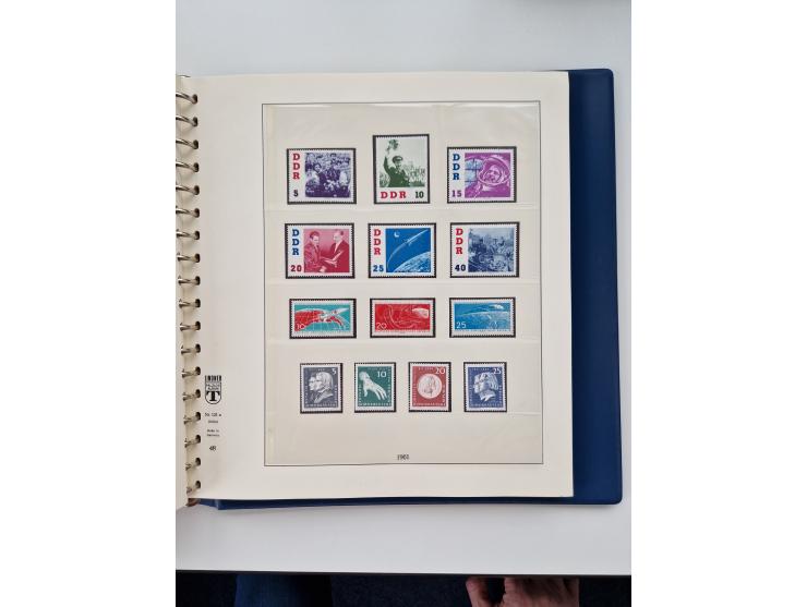 1945/87, vorwiegend postfrische bzw. gestempelte Sammlung, dabei Bund und Berlin doppelt, bis auf wenige jeweils komplett, au