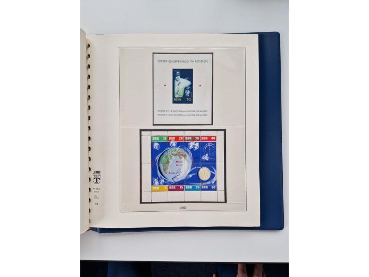 1945/87, vorwiegend postfrische bzw. gestempelte Sammlung, dabei Bund und Berlin doppelt, bis auf wenige jeweils komplett, au