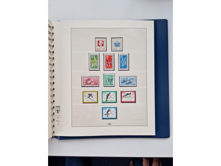 1945/87, vorwiegend postfrische bzw. gestempelte Sammlung, dabei Bund und Berlin doppelt, bis auf wenige jeweils komplett, au