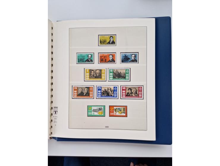 1945/87, vorwiegend postfrische bzw. gestempelte Sammlung, dabei Bund und Berlin doppelt, bis auf wenige jeweils komplett, au