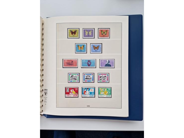 1945/87, vorwiegend postfrische bzw. gestempelte Sammlung, dabei Bund und Berlin doppelt, bis auf wenige jeweils komplett, au
