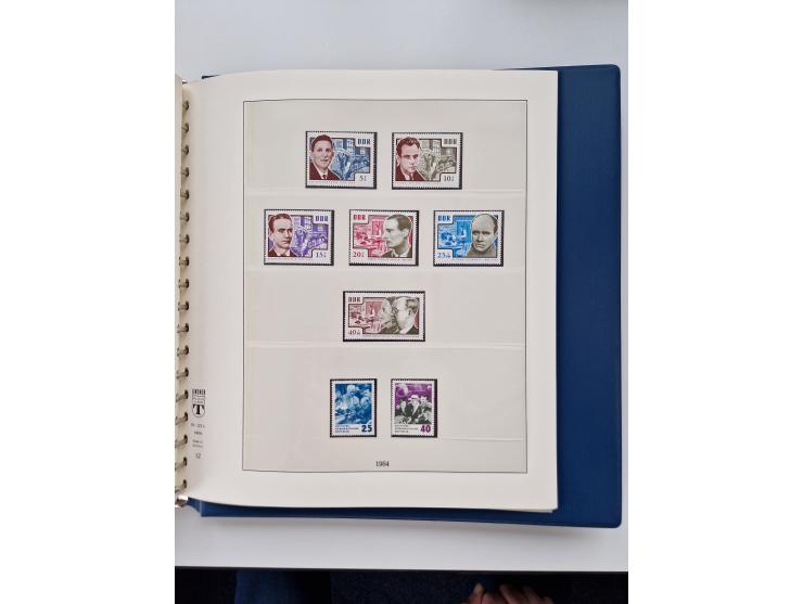 1945/87, vorwiegend postfrische bzw. gestempelte Sammlung, dabei Bund und Berlin doppelt, bis auf wenige jeweils komplett, au