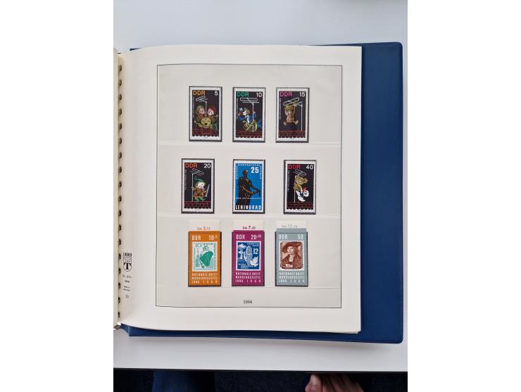 1945/87, vorwiegend postfrische bzw. gestempelte Sammlung, dabei Bund und Berlin doppelt, bis auf wenige jeweils komplett, au