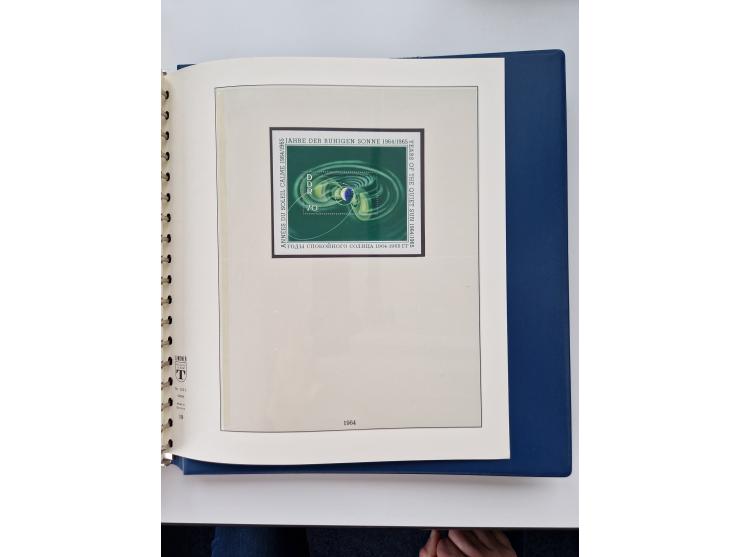 1945/87, vorwiegend postfrische bzw. gestempelte Sammlung, dabei Bund und Berlin doppelt, bis auf wenige jeweils komplett, au