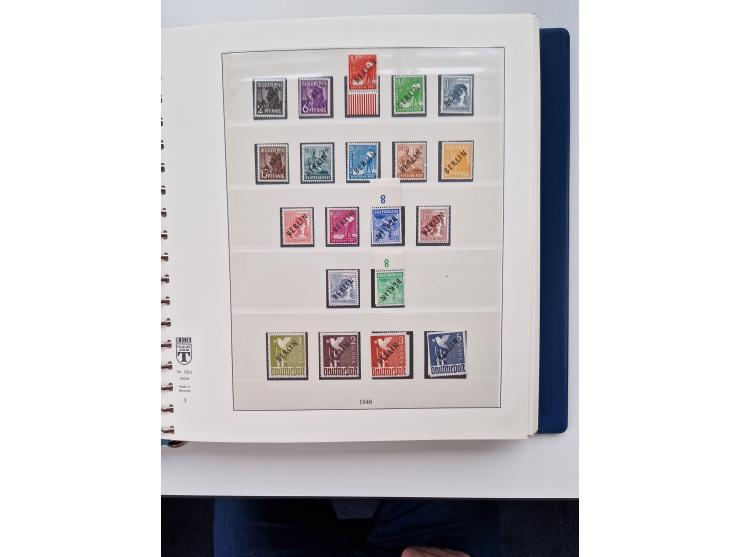 1945/87, vorwiegend postfrische bzw. gestempelte Sammlung, dabei Bund und Berlin doppelt, bis auf wenige jeweils komplett, au