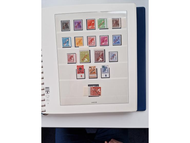 1945/87, vorwiegend postfrische bzw. gestempelte Sammlung, dabei Bund und Berlin doppelt, bis auf wenige jeweils komplett, au