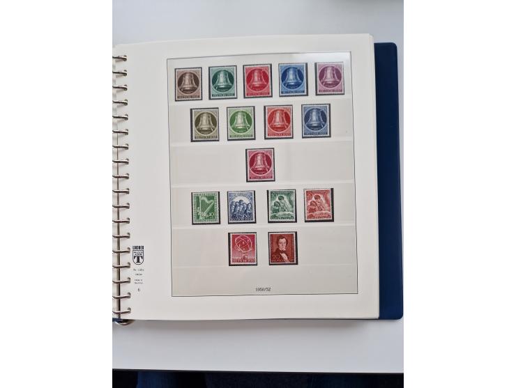 1945/87, vorwiegend postfrische bzw. gestempelte Sammlung, dabei Bund und Berlin doppelt, bis auf wenige jeweils komplett, au