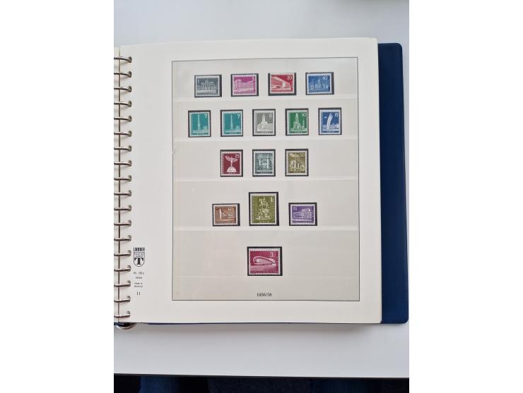 1945/87, vorwiegend postfrische bzw. gestempelte Sammlung, dabei Bund und Berlin doppelt, bis auf wenige jeweils komplett, au