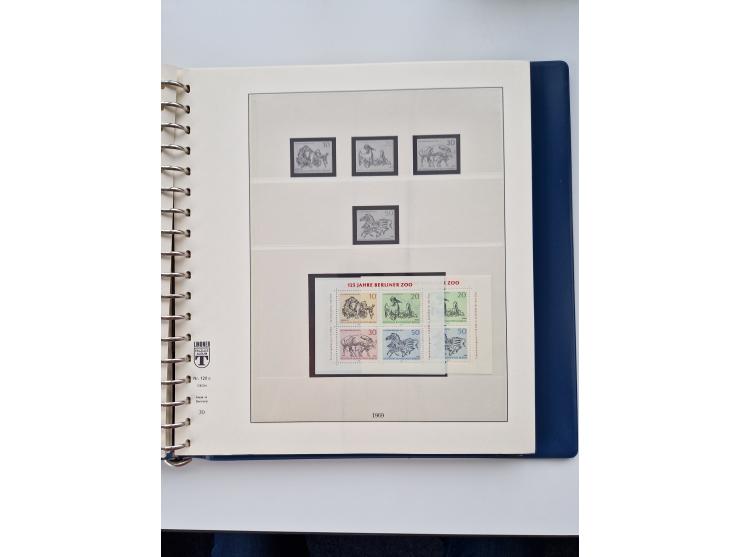 1945/87, vorwiegend postfrische bzw. gestempelte Sammlung, dabei Bund und Berlin doppelt, bis auf wenige jeweils komplett, au