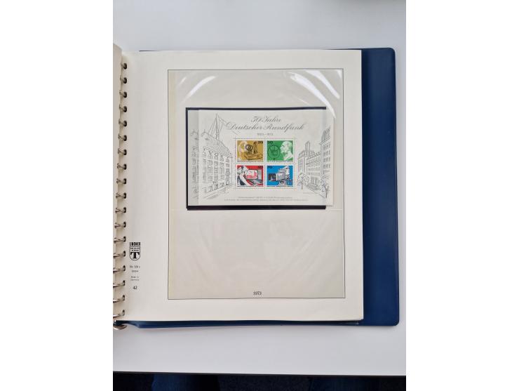 1945/87, vorwiegend postfrische bzw. gestempelte Sammlung, dabei Bund und Berlin doppelt, bis auf wenige jeweils komplett, au