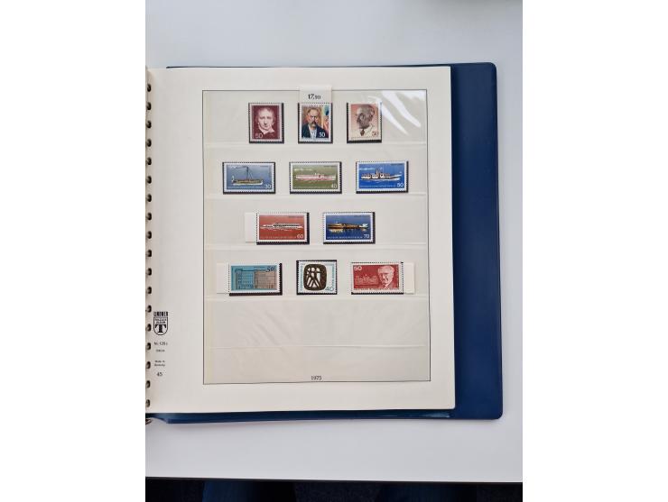 1945/87, vorwiegend postfrische bzw. gestempelte Sammlung, dabei Bund und Berlin doppelt, bis auf wenige jeweils komplett, au