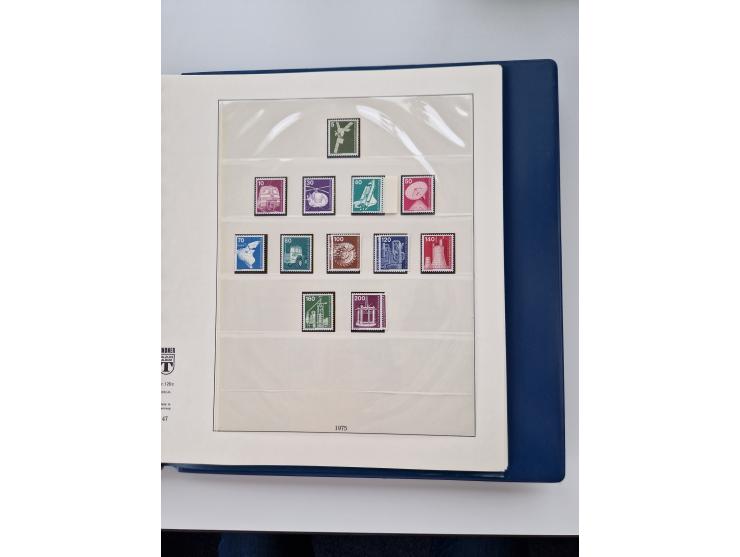 1945/87, vorwiegend postfrische bzw. gestempelte Sammlung, dabei Bund und Berlin doppelt, bis auf wenige jeweils komplett, au