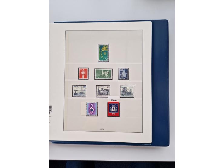 1945/87, vorwiegend postfrische bzw. gestempelte Sammlung, dabei Bund und Berlin doppelt, bis auf wenige jeweils komplett, au