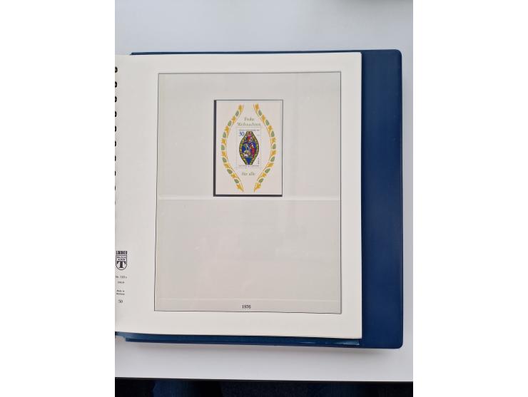 1945/87, vorwiegend postfrische bzw. gestempelte Sammlung, dabei Bund und Berlin doppelt, bis auf wenige jeweils komplett, au