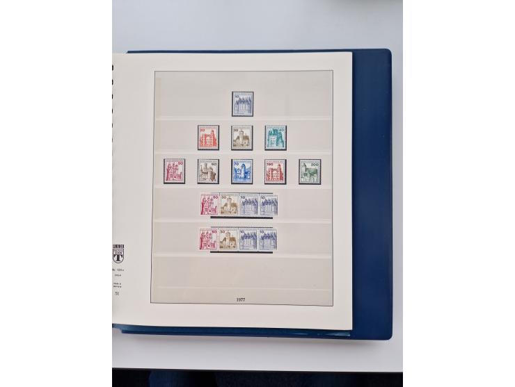 1945/87, vorwiegend postfrische bzw. gestempelte Sammlung, dabei Bund und Berlin doppelt, bis auf wenige jeweils komplett, au