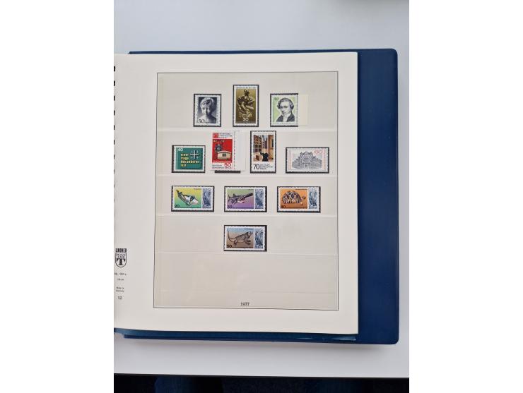 1945/87, vorwiegend postfrische bzw. gestempelte Sammlung, dabei Bund und Berlin doppelt, bis auf wenige jeweils komplett, au