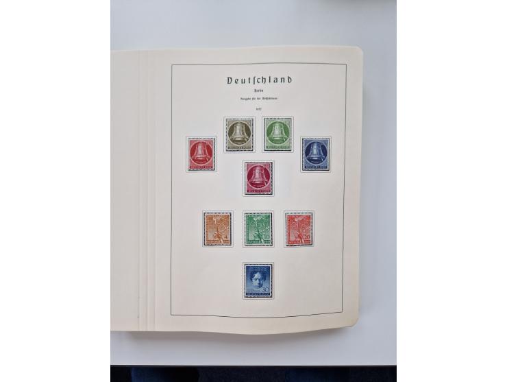 1945/87, vorwiegend postfrische bzw. gestempelte Sammlung, dabei Bund und Berlin doppelt, bis auf wenige jeweils komplett, au