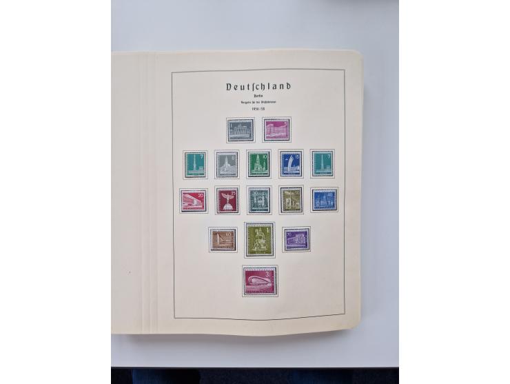 1945/87, vorwiegend postfrische bzw. gestempelte Sammlung, dabei Bund und Berlin doppelt, bis auf wenige jeweils komplett, au