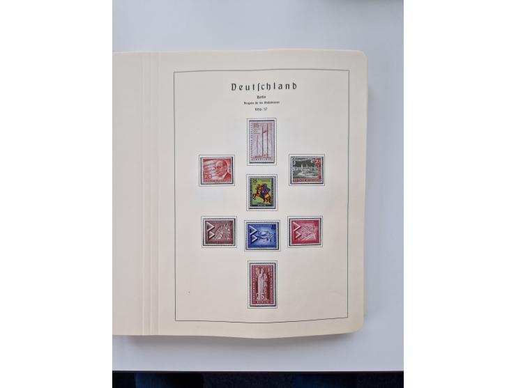 1945/87, vorwiegend postfrische bzw. gestempelte Sammlung, dabei Bund und Berlin doppelt, bis auf wenige jeweils komplett, au