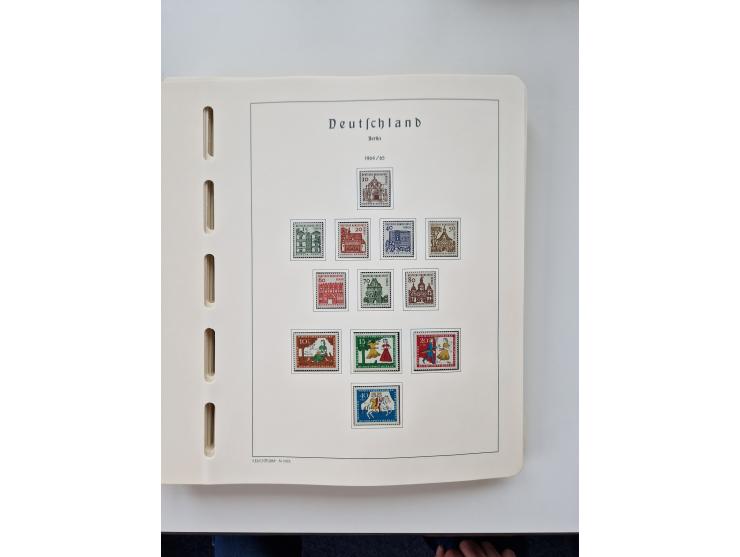 1945/87, vorwiegend postfrische bzw. gestempelte Sammlung, dabei Bund und Berlin doppelt, bis auf wenige jeweils komplett, au