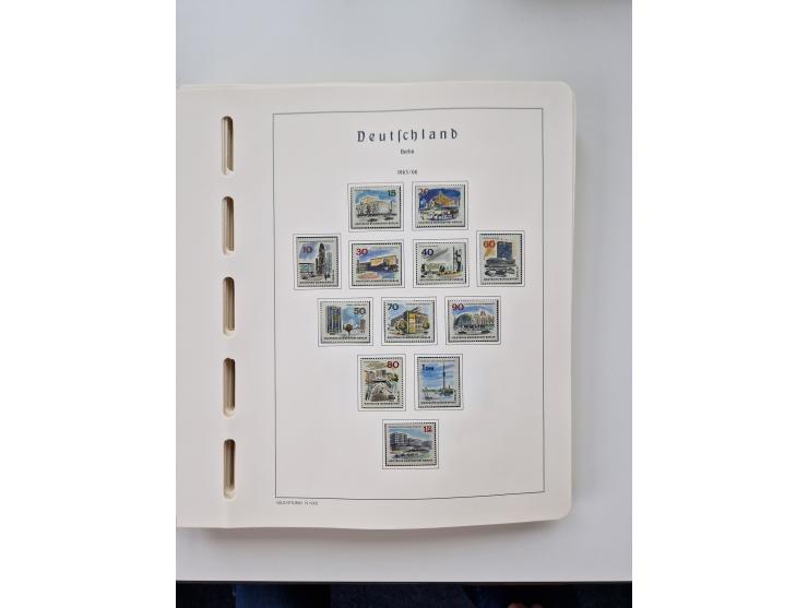 1945/87, vorwiegend postfrische bzw. gestempelte Sammlung, dabei Bund und Berlin doppelt, bis auf wenige jeweils komplett, au