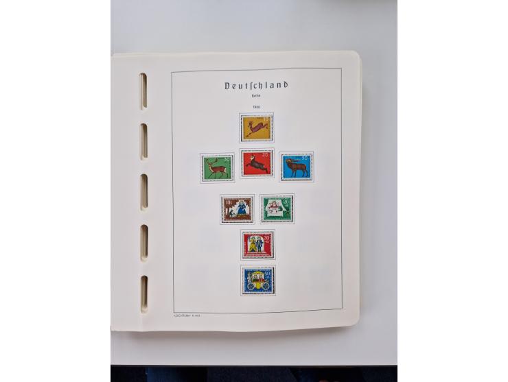 1945/87, vorwiegend postfrische bzw. gestempelte Sammlung, dabei Bund und Berlin doppelt, bis auf wenige jeweils komplett, au