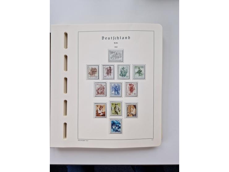 1945/87, vorwiegend postfrische bzw. gestempelte Sammlung, dabei Bund und Berlin doppelt, bis auf wenige jeweils komplett, au