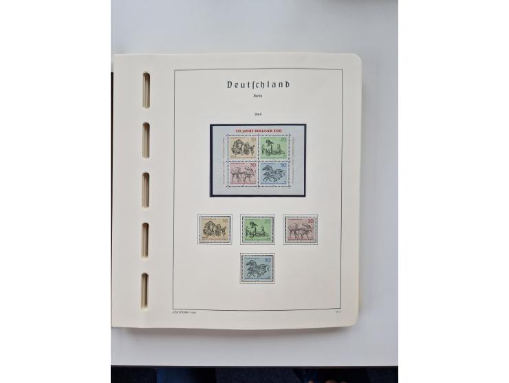 1945/87, vorwiegend postfrische bzw. gestempelte Sammlung, dabei Bund und Berlin doppelt, bis auf wenige jeweils komplett, au