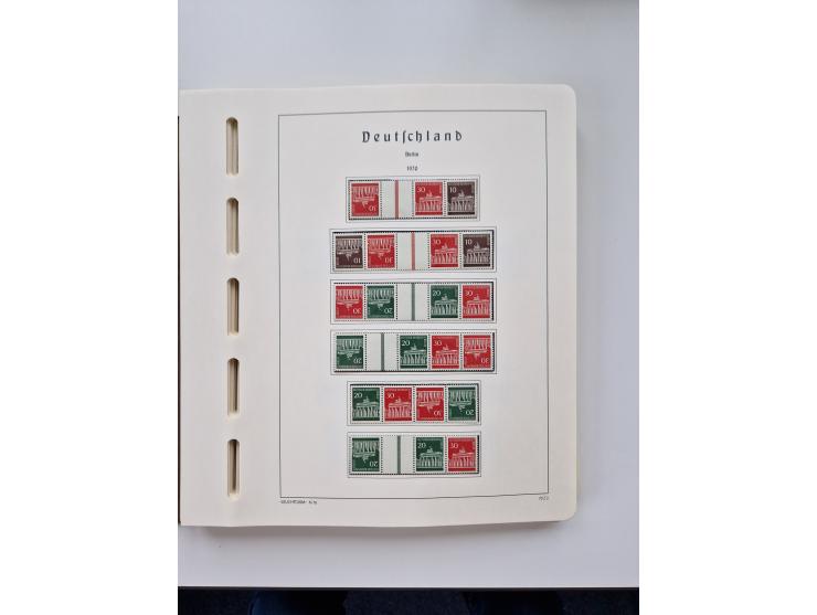 1945/87, vorwiegend postfrische bzw. gestempelte Sammlung, dabei Bund und Berlin doppelt, bis auf wenige jeweils komplett, au
