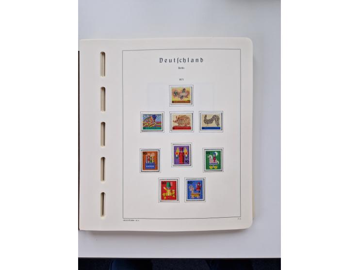1945/87, vorwiegend postfrische bzw. gestempelte Sammlung, dabei Bund und Berlin doppelt, bis auf wenige jeweils komplett, au