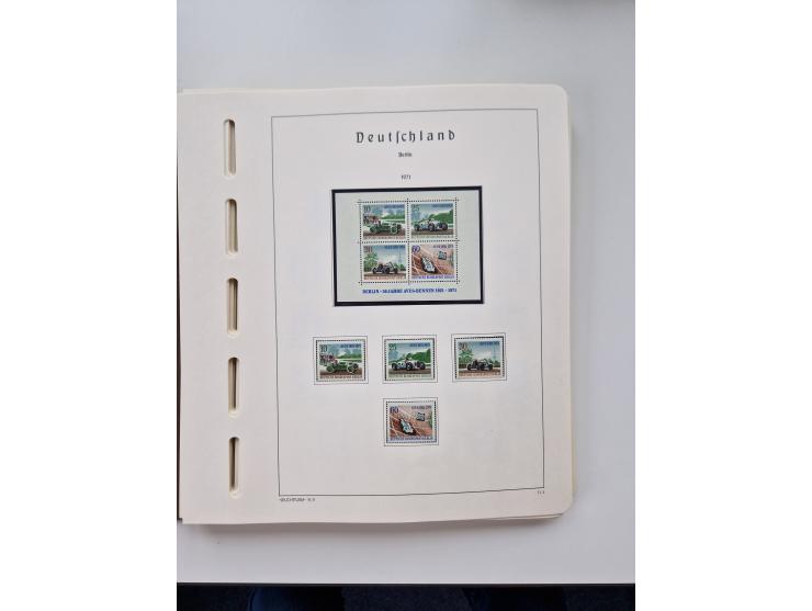 1945/87, vorwiegend postfrische bzw. gestempelte Sammlung, dabei Bund und Berlin doppelt, bis auf wenige jeweils komplett, au