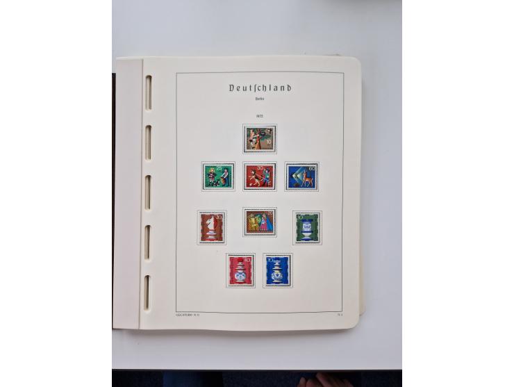1945/87, vorwiegend postfrische bzw. gestempelte Sammlung, dabei Bund und Berlin doppelt, bis auf wenige jeweils komplett, au