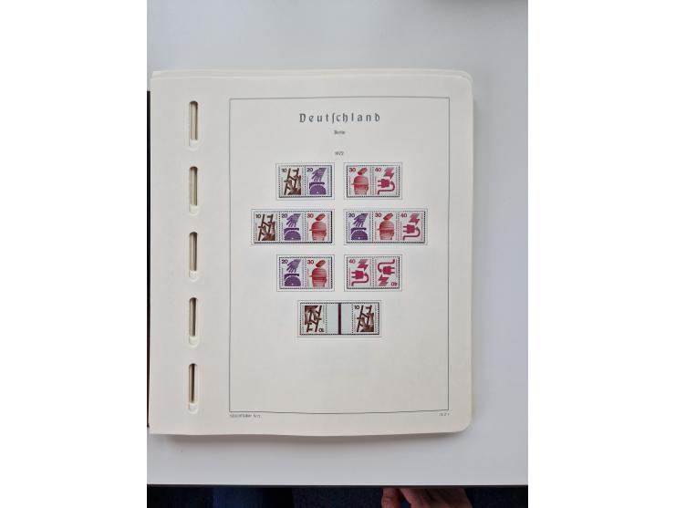 1945/87, vorwiegend postfrische bzw. gestempelte Sammlung, dabei Bund und Berlin doppelt, bis auf wenige jeweils komplett, au