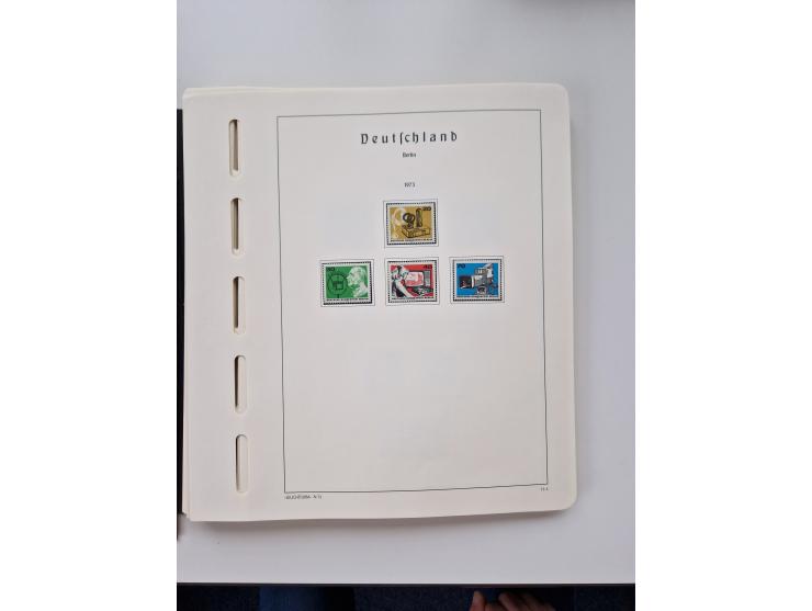 1945/87, vorwiegend postfrische bzw. gestempelte Sammlung, dabei Bund und Berlin doppelt, bis auf wenige jeweils komplett, au