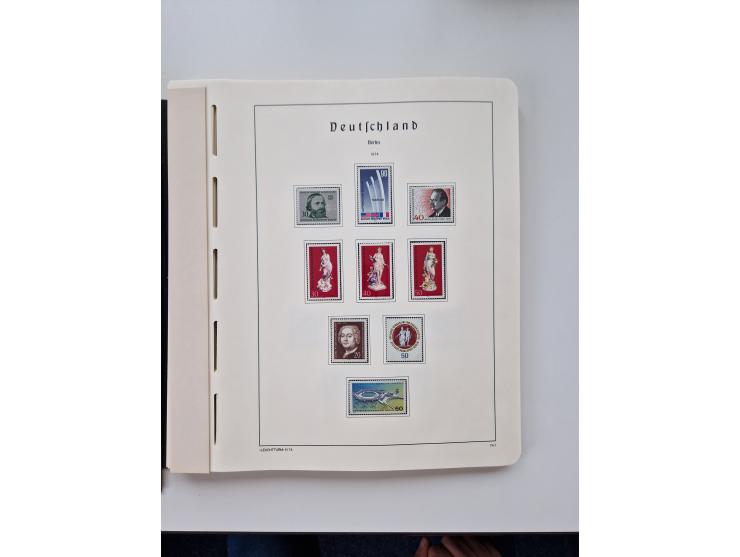 1945/87, vorwiegend postfrische bzw. gestempelte Sammlung, dabei Bund und Berlin doppelt, bis auf wenige jeweils komplett, au