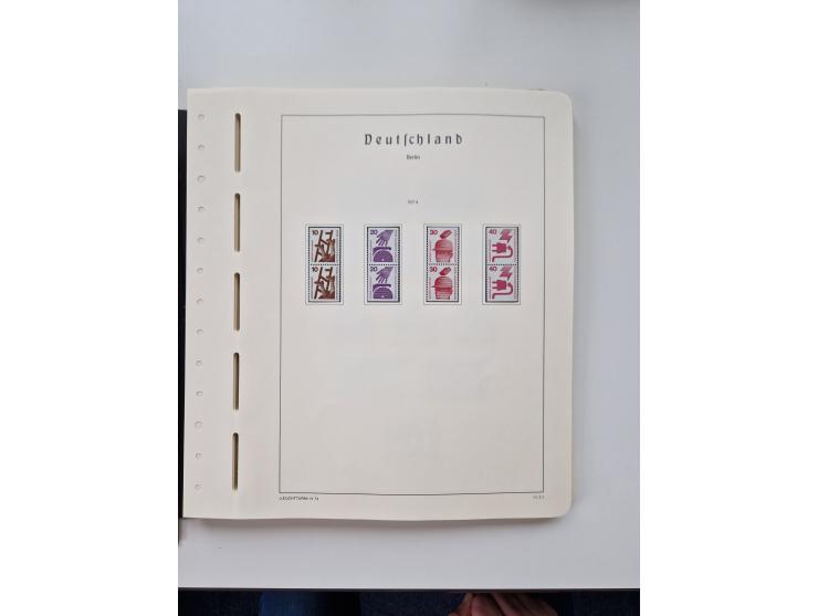 1945/87, vorwiegend postfrische bzw. gestempelte Sammlung, dabei Bund und Berlin doppelt, bis auf wenige jeweils komplett, au