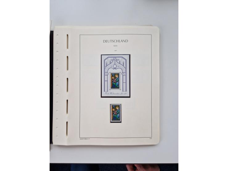 1945/87, vorwiegend postfrische bzw. gestempelte Sammlung, dabei Bund und Berlin doppelt, bis auf wenige jeweils komplett, au