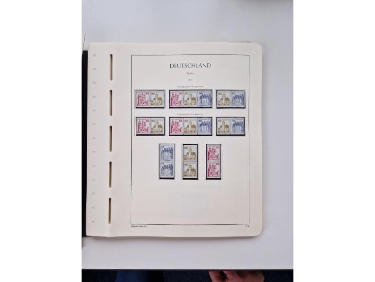 1945/87, vorwiegend postfrische bzw. gestempelte Sammlung, dabei Bund und Berlin doppelt, bis auf wenige jeweils komplett, au