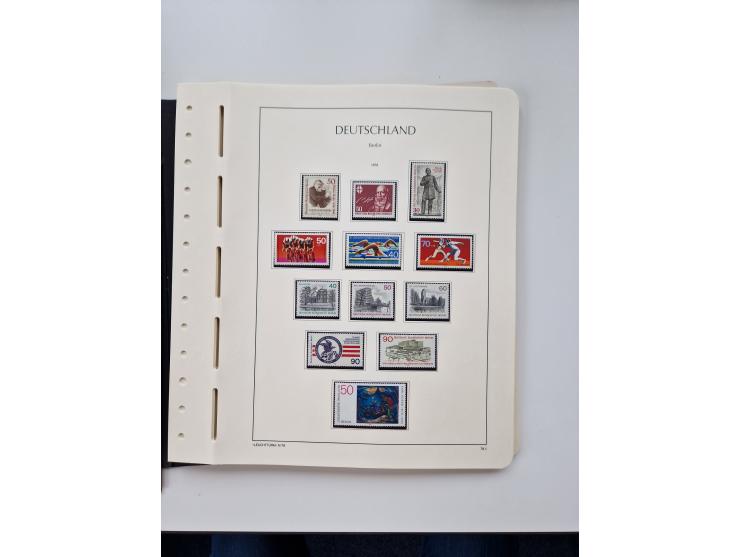 1945/87, vorwiegend postfrische bzw. gestempelte Sammlung, dabei Bund und Berlin doppelt, bis auf wenige jeweils komplett, au