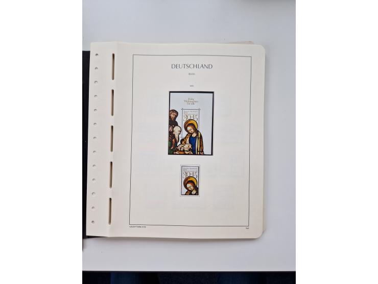 1945/87, vorwiegend postfrische bzw. gestempelte Sammlung, dabei Bund und Berlin doppelt, bis auf wenige jeweils komplett, au