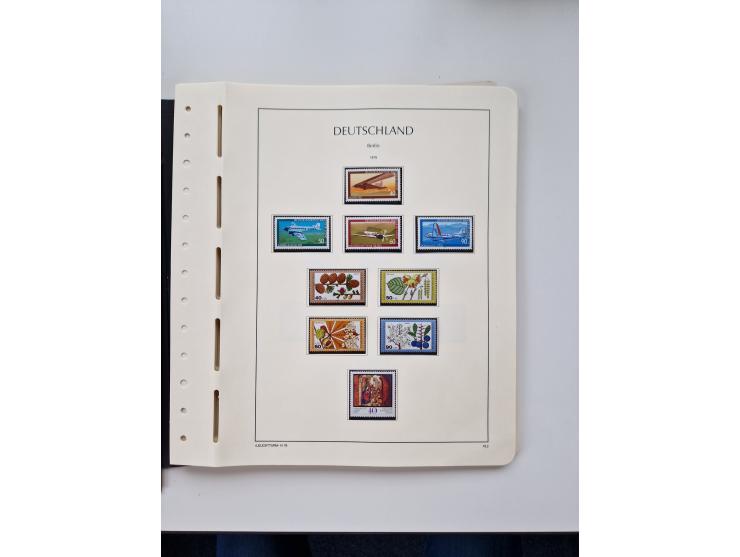 1945/87, vorwiegend postfrische bzw. gestempelte Sammlung, dabei Bund und Berlin doppelt, bis auf wenige jeweils komplett, au