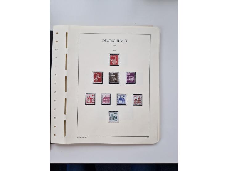 1945/87, vorwiegend postfrische bzw. gestempelte Sammlung, dabei Bund und Berlin doppelt, bis auf wenige jeweils komplett, au