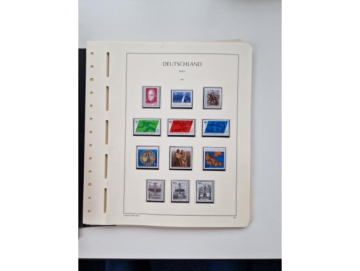 1945/87, vorwiegend postfrische bzw. gestempelte Sammlung, dabei Bund und Berlin doppelt, bis auf wenige jeweils komplett, au