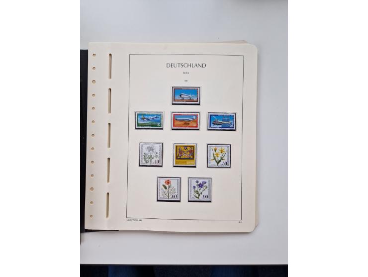 1945/87, vorwiegend postfrische bzw. gestempelte Sammlung, dabei Bund und Berlin doppelt, bis auf wenige jeweils komplett, au