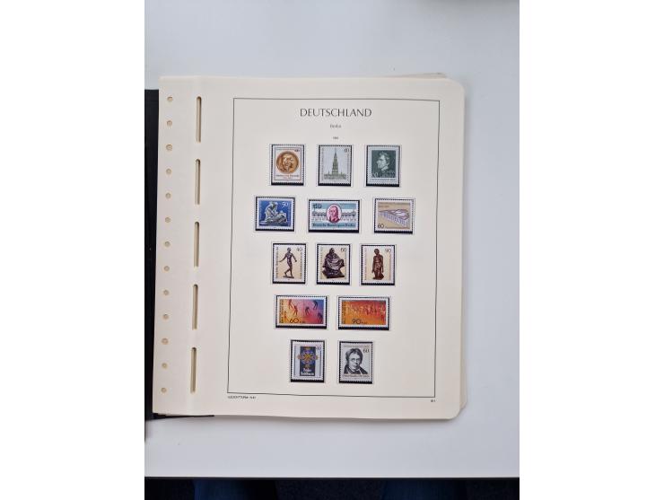 1945/87, vorwiegend postfrische bzw. gestempelte Sammlung, dabei Bund und Berlin doppelt, bis auf wenige jeweils komplett, au