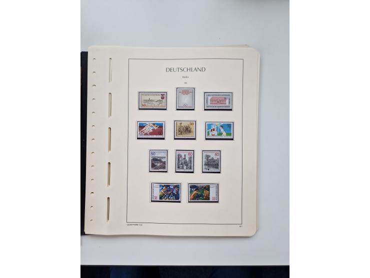 1945/87, vorwiegend postfrische bzw. gestempelte Sammlung, dabei Bund und Berlin doppelt, bis auf wenige jeweils komplett, au